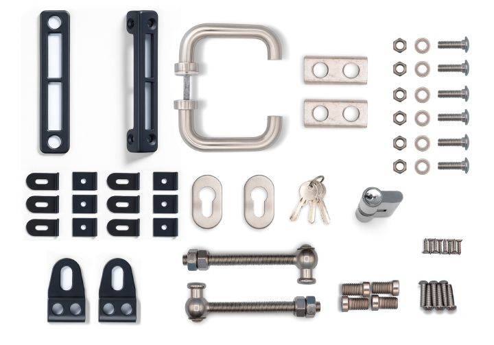 Gartentor 6/5/6 mm 1-flügelig